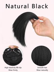 Clip-In Synthetic Hair Extensions Set Of 1, Invisible Root Volumizer Straight Clip-On Hairpiece, Top Boosting Hair Padding Pieces, Adds Volume For All - Suitable For Men & Women, Easy To Use - Multicolor - View 11
