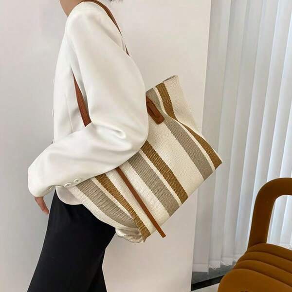 1 pezzo Borsa alla moda per mamma, borsa a tracolla multifunzionale in tela, borsa per mamma e bambino