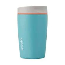 SmoothSip Slider Insulated Stainless Steel Coffee Tumbler, Reusable Iced Coffee Cup, Hot Coffee Travel Mug, 20 Oz, Blue High Dive