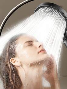 Cap de duș rotund mare, de înaltă presiune, reglabil cu 3 setări, pentru duș de baie acasă, încălzitor, duș portabil, duș de baie