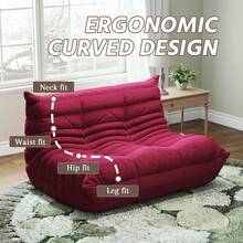 Bean Bag Chair, Fireside Chair, Large Bean Bag Chair For Adults, Bean Bag Chairs For Teens With High-Resilience Foam, Non-Slip Base Floor Lounge Sofa,Living Room