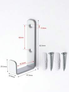 Bộ 2/4/6 móc treo tường hình chữ L bằng thép không gỉ chịu lực cao - Giá treo áo khoác tiện dụng cho gia đình và văn phòng. - Nhiều màu - Xem 2