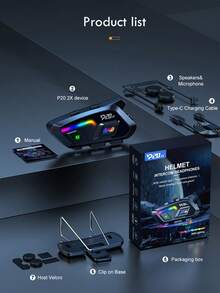 P20 2-Pack Motorcycle Helmets With Bluetooth 6.0 Wireless Walkie-Talkies, 500-Meter Range, Music Sharing Headsets, And Over-Ear Speakers – Motorcycle Accessories. - P20 2X - View 10