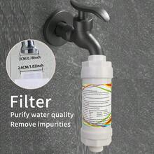 1 pieza Filtro de agua para grifo de cocina blanco, filtro de grifo de cocina doméstico que elimina eficazmente las impurezas para beber directamente y es confiable
