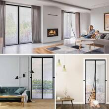 Magnetic Thermal Insulated Door Curtain, Waterproof EVA Door Cover, Fit Doors Size Up To 38x82Temperature Insulated Doorway Curtain Partition, Patio Self - Closing Doors Net Screen - Phù hợp với kích thước cửa 38"X82" - Xem 9