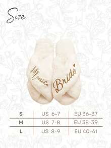 Personalized Fluffy Slippers/Fluffy Cross Slippers/Fluffy Slippers/Bridesmaid Gift/Custom Bride Slippers/Bride To Be Gift/Bachelorette Party