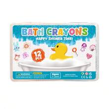 IYUEPENG 12 Pack Bath Crayons Set Bathtub Crayons Washable Easy Clean Bathtime Crayons, Colorful Bathtub Markers, Shower Crayons Bath Paint For Toddlers Kids