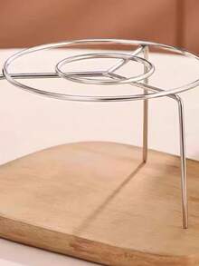 1 pièce - Convient pour la cuisson intérieure/extérieure, contact alimentaire, sans électricité requise, accessoires pour friteuse à air, set de grille de barbecue pour friteuse à air, grille de barbecue ronde en acier inoxydable.