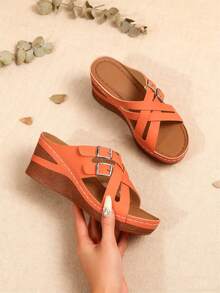 11Gladiator Sandals Slides Women Fashion Metallic Reptile-Embossed Heeled Sandals,Women's Gold Silver Slide Sandals Strappy Block Heel Bohemian Beach Shoes,Chic Gladiator Heeled Slides With Metal Buckle Dressy Summer Sandals,Platform Slide Sandals Women Fashion Reptile Print Ankle Strap Sandal,Women's Casual Luxury Slides Strappy Sandals Comfortable Low Heel - 橘子 - 查看 4