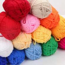 3pcs/(140-150g) 4-Ply Milk Yarn, Soft Crochet Knitting Yarn, Approx. 45g/Pc, For DIY Handmade Blankets, Sweaters, Scarves, Shawls, Suitable For All Seasons - Multicolor - View 10