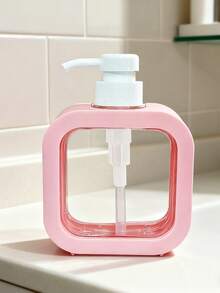 1 个大容量透明泵瓶，适用于洗手液、香水、乳液、洗洁精、沐浴露、浴室液体皂液器、家居浴室装饰