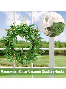 4 ganchos de ventosa transparentes de uso pesado, estantes removibles y resistentes para ventanas, puertas de vidrio, toallas, accesorios de baño - Blanco - Ver 8