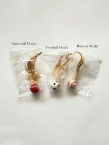 1pc Cat Toy, Feather Rubber Bouncy Ball, Pet Chasing Toy, Pet Self-Entertainment Toy, Suitable For Cats And Dogs, Household Pet Toy Ball, Interactive Toy For People And Pets, Made Of Rubber Material With High Elasticity, Durable And Damage-Resistant