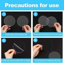 100pcs 1-Inch Clear Acrylic Round Bases - Smooth Edged, For Christmas Tree Toppers, Keychains, Holiday Crafts - DIY Handmade, Top Decoration Design, Transparent Acrylic Material, Handmade Gift Making, Miniature Display Stand, Modern Clear Circular Discs - Multicolor - View 7