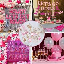 DCowgirl Bachelorette Party Gifts Pink Cowboy Boots And Hat Keychains With Thank You Tags For Rodeo Theme Birthday Western Wedding Favors Bridal Showers Baby Shower10 - Hồng - Xem 4