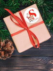 1~108 etiquetas personalizadas - Pegatinas personalizables, pegatinas navideñas personalizadas, pegatinas de cartas de Papá Noel, etiquetas de regalo navideñas y pegatinas para bolsas de aperitivos pequeñas con texto personalizado, perfectas para envolver regalos navideños, decoraciones navideñas, pegatinas para sobres navideños y envasado de dulces y aperitivos. Personalizadas, coloridas, multiusos, para el Día del Padre, para graduaciones, para bodas, para inauguraciones de casa, Navidad