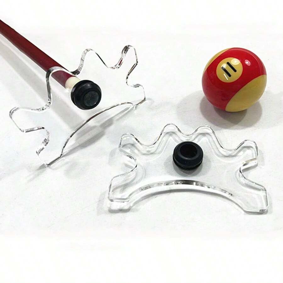 1 قطعة رف أكريليك لأعواد البلياردو، لوازم الترفيه والترفيه في صالة البلياردو