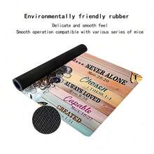 Cute Cartoon Mouse Pad Art Aesthetic Large E-Sports Office Desk Mat Keyboard Pad Non-Slip Natural Rubber Gamer Computer Mouse Mat 35.4x15.7Inch Festival Gift For Friends Back To School - 長方形 - 查看 5