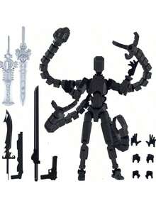 ملحقات شخصية مطبوعة ثلاثية الأبعاد لشخصية العمل T13، دمية T13 متعددة المفاصل قابلة للحركة، ديكور مكتبي للمجموعات، لعب متحركة مطبوعة ثلاثية الأبعاد T-13