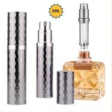 Perfume Travel Refillable Bottle,Bottom-Filling Perfumes Atomizer,Mini Cologne Dispenser, Portable Fragrances Sprayer Pocket Size Perfume Container For Women Men Cruise Trip Gift-F809SJ