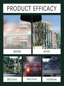 rayhong 100 ml Pâte dégraissante pour vitres de voiture, Pâte de nettoyage pour pare-brise de voiture, Pâte de nettoyage déperlante anti-pluie pour vitres de voiture, Agent de nettoyage et anti-buée pour pare-brise et rétroviseur, Pâte dégraissante pour vitres de voiture, Nettoyant pour vitres de voiture, Agent déperlant pour pare-brise de voiture