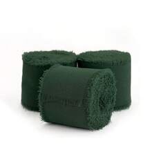 3rolls one pack,15yard white Chiffon Ribbon, Fringe Fabric Ribbon, Handmade Wedding Bouquets Material, Gift Packaging Materials, Cake Decor Ribbon, Clothing Decor, Wedding Decor, Party Decor, Gift Decor, Bow Decor