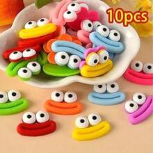 1 pezzo Adesivi divertenti a forma di bocca di salsiccia in silicone morbido, adesivi decorativi (con colla di supporto), adatti per fai-da-te su custodie per telefono, accessori per capelli, lacci di scarpe, gioielli e artigianato, Natale