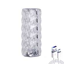 16-Color Rose Ambient Light Crystal Table Lamp RGB Color Changing Night Light,Romantic LED Rose Diamond Touch Lamps For Living Room (Remote & Touch)