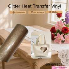 Glitter Heat Transfer Vinyl - Easy To Cut And - Multicolor - View 45