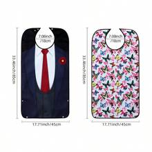 1pc/2pcs Fashionable Butterfly Pattern Apron, Multiple Designs, Clothing Protector, Foldable Bottom Pocket, Crumb Catcher, Dual Layer, Suitable For Adults, Elderly, And Caregiving - Multicolor - View 14