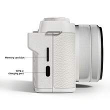 2K Digital Camera With 48MP Multi-Filter 16X Zoom Anti Shake, 3" LCD Screen Compact Vlogging Camera With 32G SD-Card, White