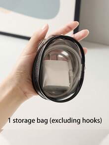 2-1pc Portable Transparent Zipper Storage Bag, Data Cable Organizer Bag, PVC Charger Line Storage Pouch, Multi-Function Earphone Charger Storage Box, Coin Purse, Luggage Accessories, Key Holder, Essential For Home, Office And Travel - Multicolor - View 14