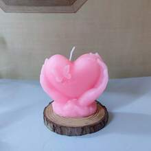 1pc Heart-Shaped Aromatherapy Candle, Home Decor Ornament