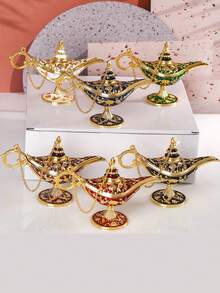 Lámpara mágica de decoración metálica, con patrón retro elegante, sin electricidad, adecuada para decoración del hogar, fiestas, sala de estar