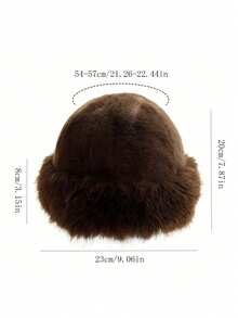 1pc New Mongolian Hat, Thick Fluffy Lined, Warm, Ear Protection, Versatile, Windproof, Suitable For Autumn/Winter Winter Gear