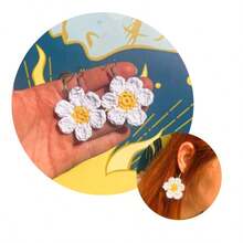 Women Dangle Earrings - trắng - Xem 3