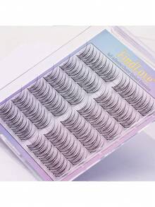 60 cụm mi giả dán sẵn 11-12mm, mi tự nhiên, không cần keo, có thể uốn cong và tạo hiệu ứng mi mỏng nhẹ, mi giả riêng lẻ có thể tái sử dụng, tự dính, quà tặng cho phụ nữ và bé gái, dụng cụ trang điểm Hàn Quốc và Nhật Bản dùng hàng ngày. - C - Xem 6