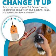 Outward Hound Tail Teaser Replacement Lure For Dog Teaser Wand, Fox - ColorD - 查看 2