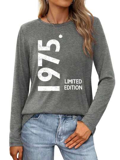 206 Limited Edition  Exclusive Release Womens Long-Sleeve Crewneck T-Shirt