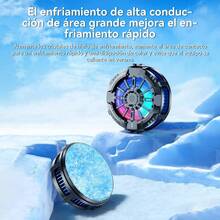 Enfriador de teléfono para juegos, ventilador de enfriamiento universal para teléfonos móviles, estuche radiador de teléfono móvil compatible con , Android y teléfonos inteligentes de 4.5 a 7 pulgadas, enfriador de teléfono celular para transmisión en vivo para accesorios de juegos e-sports silenciosos - Negro - Ver 9