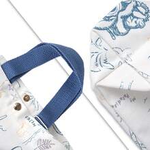 Disney 1PC Officially Licensed Stitch Canvas Bag Cartoon Cute Large Capacity Grocery Bag Fashion Tote Bag Out Party Dress Up Portable Shopping Bag Reusable Travel Work Beach Tote Bag Memorial Day Birthday Halloween Christmas Gift For Stitch Lovers - Multicolor - View 11