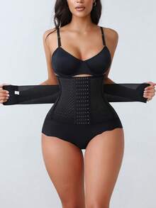 1pc Women Waist Trainer Corset, Postpartum Shapewear To Slim Waist, Tummy Control, Workout Support Waist Cincher - Multicolor - View 17