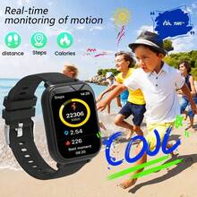 1.83 Inch Kids Smart Watch With Camera, Growth Photo Album, 18 Built-In Games, Calculator/Calendar/LED Flashlight, Unisex For Boys And Girls