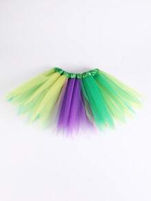 Gonna tutu casual in poliestere a colori sfumati, versatile e multicolore, adatta per Ognissanti, Natale, 30cm per teenager, 40cm per adulti, cosplay, feste in campus, running, arcobaleno, linea A