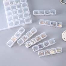 Jewelry Storage Box With Lid, Jewelry Storage Box, Clear Jewelry Storage Box, Multifunctional Jewelry Storage Box, Large Capacity Jewelry Storage Box, Ring Storage Box, Earring And Stud Earring Storage Box, Nail Art Storage Box, Anti-Oxidation, Large Capacity, Removable, Multifunctional, Transparent