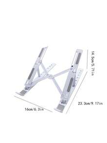 Adjustable Portable Laptop Stand - Foldable Universal Laptop/Tablet Stand, Heat Dissipation Design, Ergonomic Angle Adjustment, Suitable For All Computers, Durable Plastic Structure, Compact And Lightweight, Cooling Stand, Laptop Stand, Desktop Folding Stand, Can Raise Phone, Tablet, Suitable For Home Or Office Use, Stable Base - Multicolor - View 7