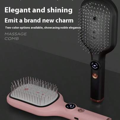 Air Cushion Massage Brush, Safety Airbag Massage Comb, Electric Scalp Massage Brush With Spray Function, Portable Vibrating Scalp Massage Tool, Multi-Functional Electric Scalp Massage Comb, Suitable For Hair, Easy To Comb, Relieves Tension And Relaxes All Hair Types.