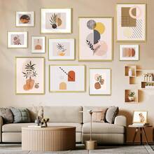 1/3件装，30x40厘米/12x16英寸金色铝制A4相框，21x29.7厘米证书文件海报框，12x16英寸无框相框，黑色竖式相框，适用于家居海报装饰 - 彩色 - 查看 4