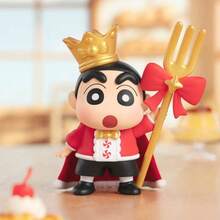 Miniso 1个随机蜡笔小新美味春季系列盲盒手办，生动还原动漫美食场景，适合家居和办公桌摆放，也可作为生日礼物 - 彩色 - 查看 6