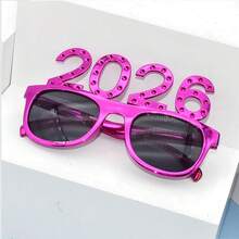 1pc 2026 Digit Decorative Glasses, Party Prop Glasses For New Year, Christmas, Celebrations